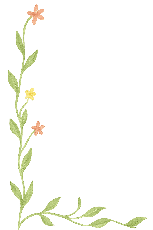 Elemento decorativo - flor no canto